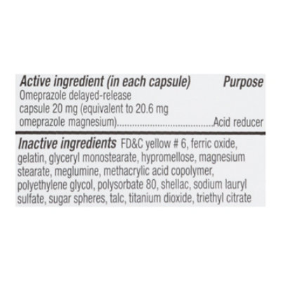 Signature Select/Care Omeprazole Acid Reducer Delayed Release 20.6mg Magnesium Capsule - 14 Count - Image 4