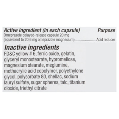 Signature Care Omeprazole Acid Reducer Delayed Release 20mg Capsule - 42 Count - Image 4