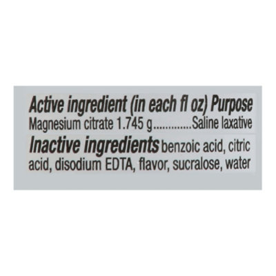 Signature Select/Care Magnesium Citrate Oral Solution Saline Laxative Cherry Flavor - 10 Fl. Oz. - Image 3