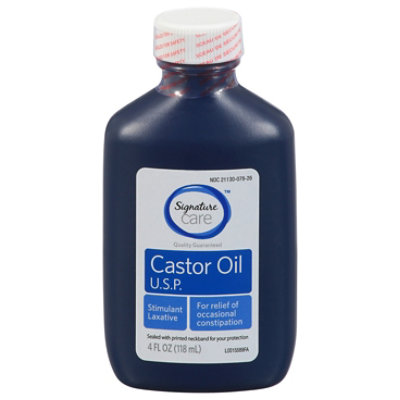 Signature Select/Care Castor Oil USP Stimulant Laxative - 4 Fl. Oz. - Image 1
