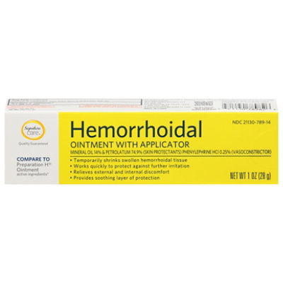 Signature Select/Care Hemorrhoidal Ointment With Applicator - 1 Oz - Image 2