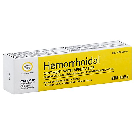Signature Care Hemorrhoidal Ointment With Applicator - 1 Oz