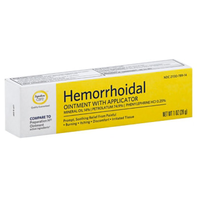 Signature Care Hemorrhoidal Ointment With Applicator - 1 Oz