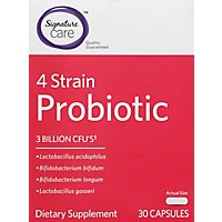 Signature Care Probiotic Dietary Supplement 4 Strain Capsule - 30 Count - Image 2