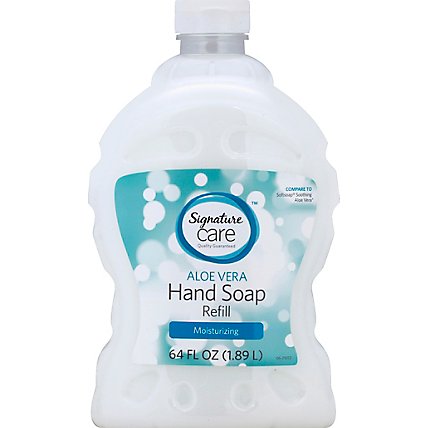 Signature Care Hand Soap Aloe Vera Moisturizing Refill - 64 Fl. Oz. - Image 2