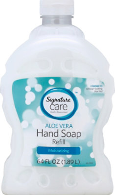 Signature Select/Care Hand Soap Aloe Vera Moisturizing Refill - 64 Fl. Oz. - Image 2