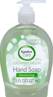 Signature Select/Care Hand Soap Cucumber Melon Scented Moisturizing - 7.5 Fl. Oz. - Image 2