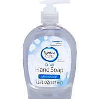 Signature Care Hand Soap Clear Moisturizing - 7.5 Fl. Oz. - Image 2