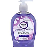 Signature Care Hand Soap Lavender & Chamomile Scented Moisturizing - 7.5 Fl. Oz. - Image 2
