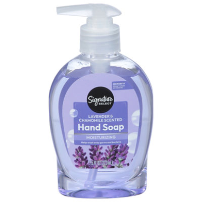 Signature Select/Care Hand Soap Lavender & Chamomile Scented Moisturizing - 7.5 Fl. Oz. - Image 2