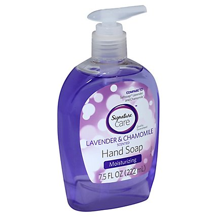 Signature Care Hand Soap Lavender & Chamomile Scented Moisturizing - 7.5 Fl. Oz. - Image 1