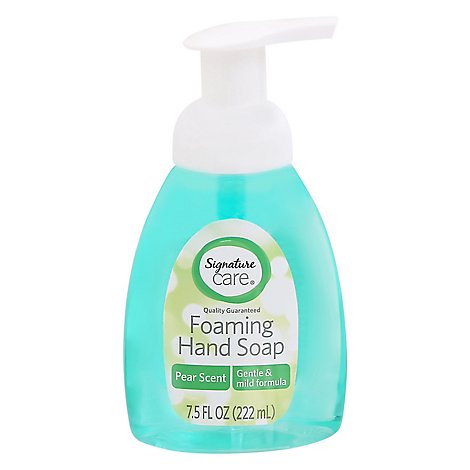 Signature Care Hand Soap Foaming Antibacterial Pear Scent - 7.5 Fl. Oz.