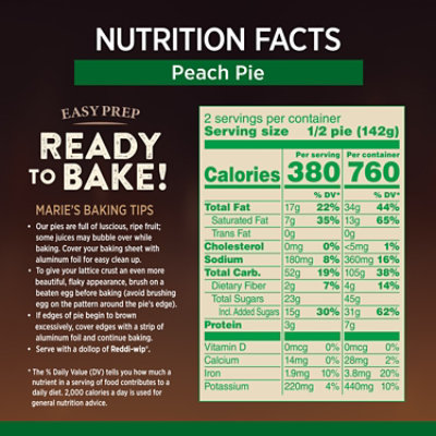 Marie Callender's Peach Pie Frozen Dessert - 10 Oz - Image 3