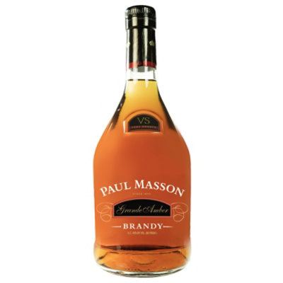 Paul Masson Grande Amber VS Brandy 80 Proof - 1 Liter - Image 1