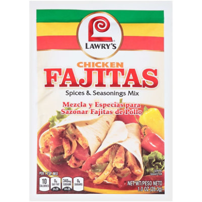 Lawrys Spices & Seasonings Mix Fajitas - 1 Oz