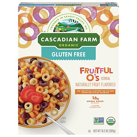 Cascadian Farm Organic Cereal Fruitful Os - 10.2 Oz