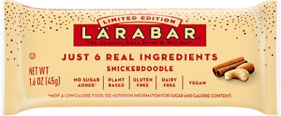 Larabar Food Bar Fruit & Nut SnickerDoodle - 16-1.6 Oz - Image 2