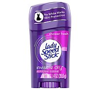 Lady Speed Stick Antiperspirant Invisible Dry Shower Fresh - 1.4 Oz