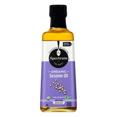 Spectrum Sesame Oil Organic Medium Heat Unrefined - 16 Fl. Oz. - Image 1