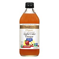 Spectrum Organic Vinegar Apple Cider Unfiltered - 16 Fl. Oz. - Image 1