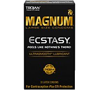 Trojan Condoms Magnum Ecstasy Ultrasmth - 10 Count