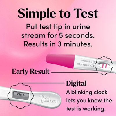 First Response Test Confirm Pregnancy Test 1 Line Test And 1 Digital Test Pack - Each - Image 4