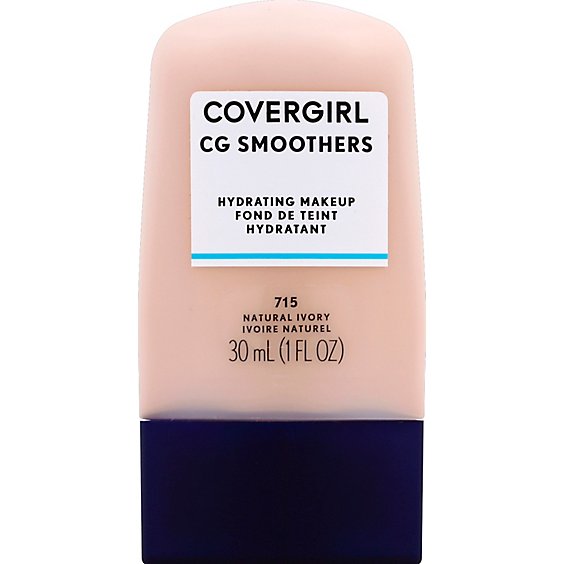COVERGIRL CG Smoothers Hydrating Makeup Natural Ivory 715 - 1 Fl. Oz.