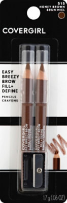 COVERGIRL Brow & Eyemakers Brow Shaper And Eyeliner Honey Brown 515 - 0.06 Oz - Image 1