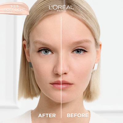 L'Oreal Paris True Match 1 To 2.5 Rosy Light Hyaluronic Tinted Serum Foundation Makeup - 1 Oz - Image 3