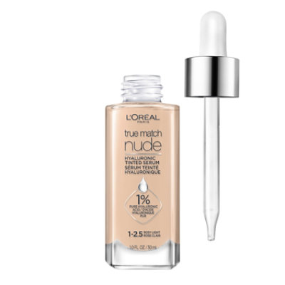 L'Oreal Paris True Match 1 To 2.5 Rosy Light Hyaluronic Tinted Serum Foundation Makeup - 1 Oz - Image 2