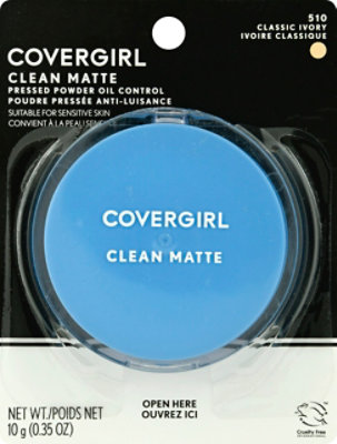 COVERGIRL Clean Pressed Powder Oil Control Anti-Luisance Classic Ivory 510 - 0.35 Oz - Image 2