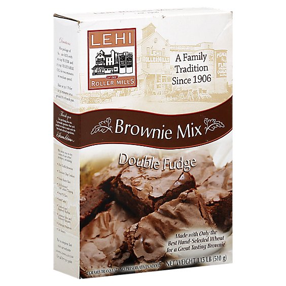 Lehi Roller Mills Brownie Mix Double Fudge - 18 Oz