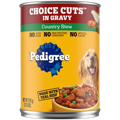 Pedigree Choice Cuts In Gravy Country Stew Flavor Adult Canned Soft Wet Dog Food - 13.2 Oz - Image 1