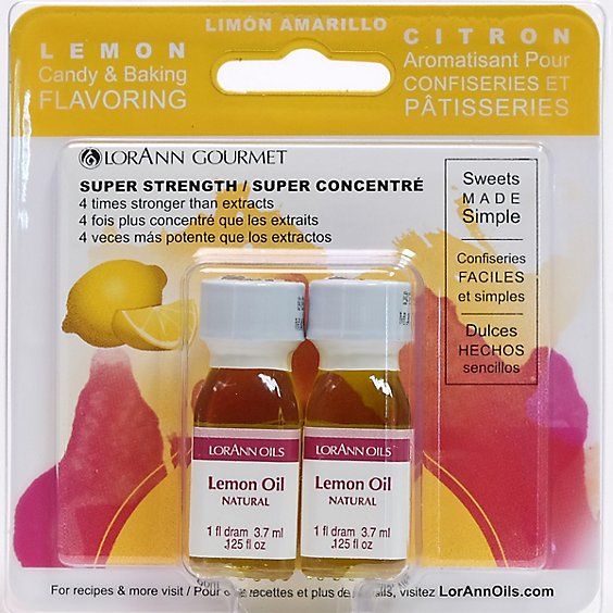 LorAnn Oils Candy Flavoring Oil Lemon - 2-0.125 Fl. Oz.