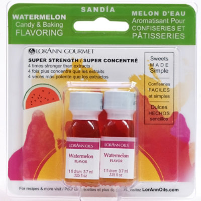 LorAnn Oils Candy Flavoring Oil Watermelon - 2-0.125 Fl. Oz. - Image 1