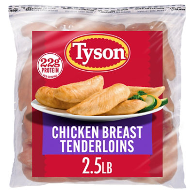 Tyson Boneless Skinless Chicken Breast Tenderloins - 2.5 Lb