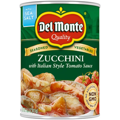 Del Monte Tomato Sauce Zucchini with Italian Style - 14.5 Oz - Image 1