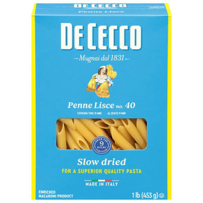 De Cecco Pasta No. 40 Penne Lisce Box - 1 Lb - Image 3