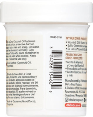 De La Cruz Aceite De Coco - 2.2 Oz - Image 4