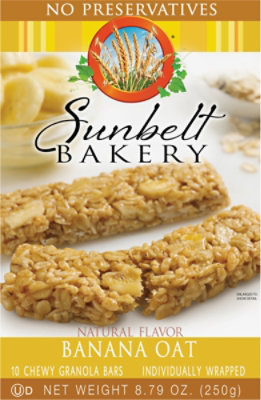 Sunbelt Bakery Granola Bars Chewy Banana Harvest - 10 Count - Image 2