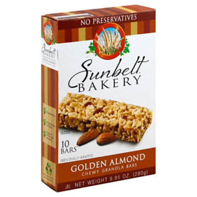 Sunbelt Bakery Granola Bars Chewy Golden Almond 10 Count Haggen
