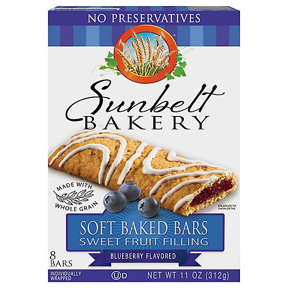 Sunbelt Bakery Bars Fruit & Grain Blueberry - 10.5 Oz