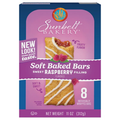 Sunbelt Bakery Fruit & Grain Bars Raspberry - 8 Count