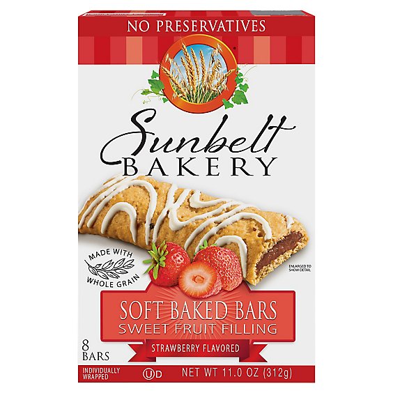 Sunbelt Bakery Fruit & Grain Bars Strawberry - 8 Count