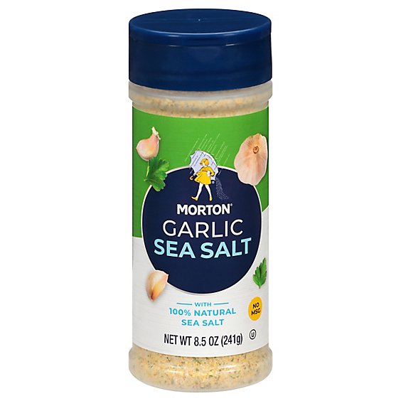 Morton Sea Salt Garlic - 8.5 Oz
