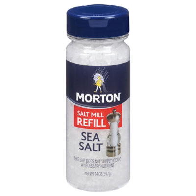 Morton Sea Salt Salt Mill Refill - 14 Oz