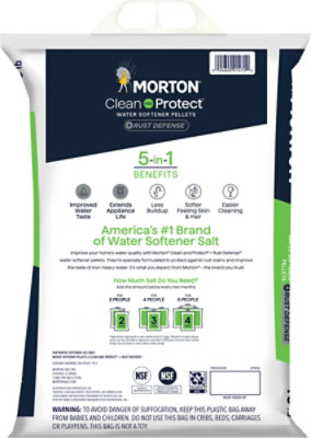Morton Water Softening Pellets Plus Rust Defense Clean and Protect - 40 Lb - Image 7