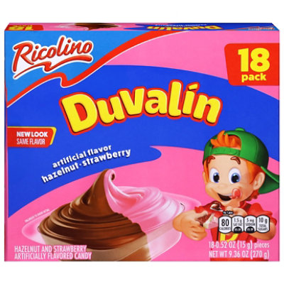 Duvalin Flavored Candy Strawberry and Hazelnut Box 18 Count - 9.52 Oz - Image 2