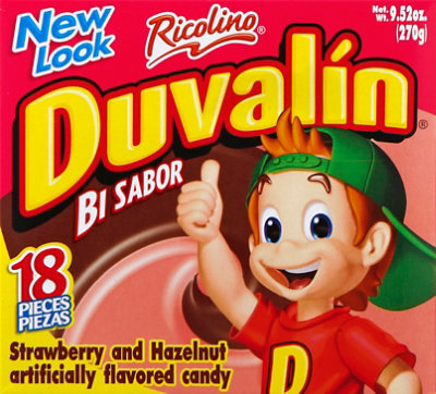 その他 Candy Duvalin Flavored Candy Strawberry and Hazelnut Box 18 Count - 9.52