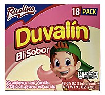 Duvalin Flavored Candy Strawberry and Vanilla Box 10 Count - 9.52 Oz